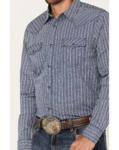 Cody James Men's Born N Raised Striped Long Sleeve Snap Western Shirt - Big & Tall -Western Boots & Shoes Deals Store 2000383259 410 P3
