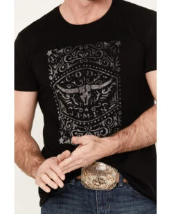 Cody James Men's Forever Scroll Short Sleeve Graphic T-Shirt -Western Boots & Shoes Deals Store 2000384826 001 P3