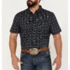 Cody James Men's Galaxy Geo Print Short Sleeve Button-Down Stretch Western Shirt