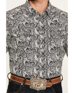 Cody James Men's Mamba Paisley Print Long Sleeve Western Snap Shirt -Western Boots & Shoes Deals Store 2000386050 001 P3
